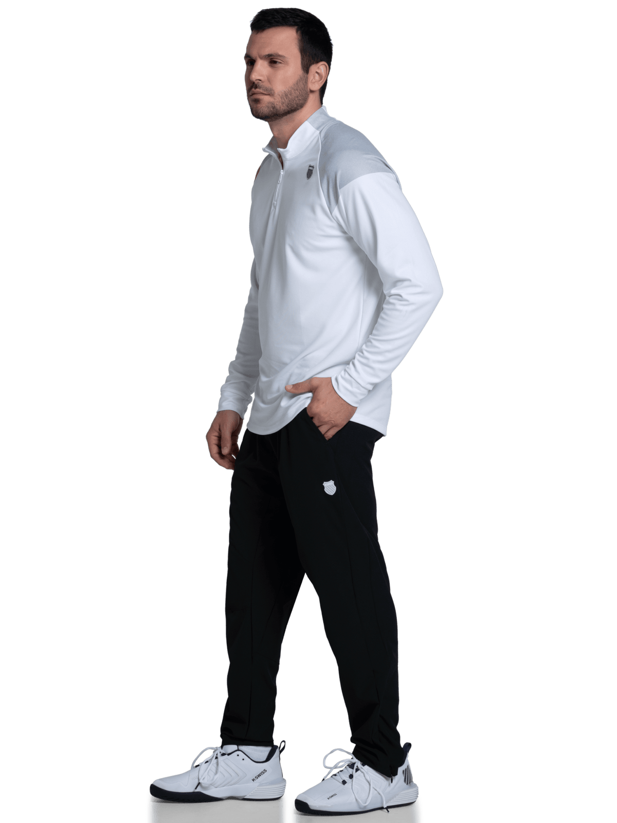 K-Swiss Best Price - SIDELINE 1/4 ZIP L/S