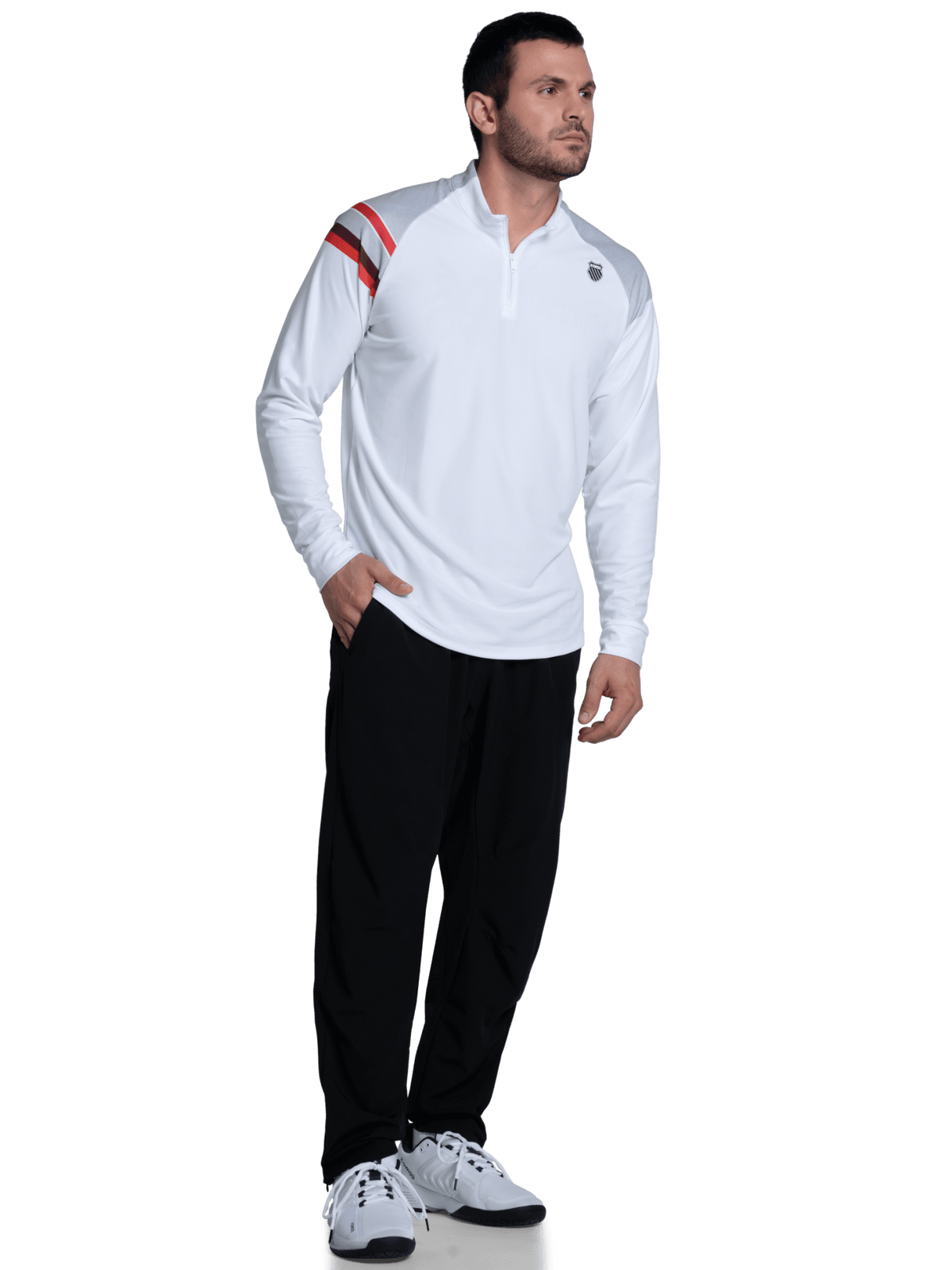 K-Swiss Best Price - SIDELINE 1/4 ZIP L/S